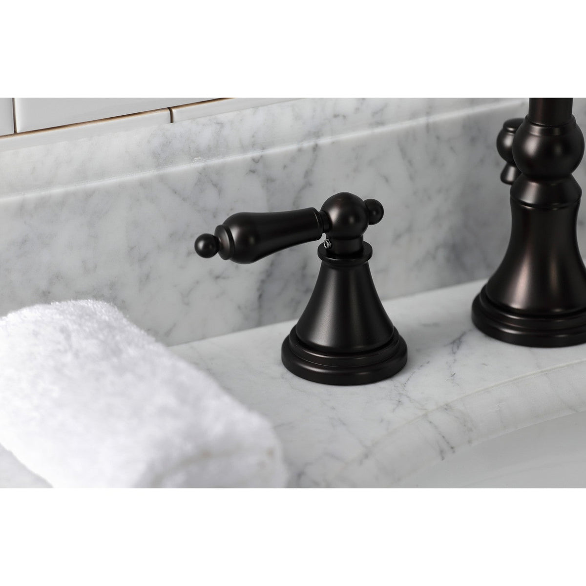 Governor Widespread Bathroom Faucet with Brass Pop-Up in Oil Rubbed Bronze