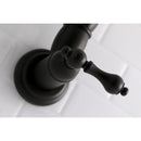 Kingston Brass Restoration Wall Mount Pot Filler Faucet, Matte Black (KS3100AL)