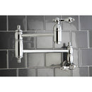 Kingston Brass Restoration Wall Mount Pot Filler Faucet, Polished Chrome (KS3101AL)