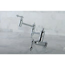 Kingston Brass Restoration Wall Mount Pot Filler Faucet, Polished Chrome (KS3101AL)