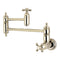 Kingston Brass Restoration Wall Mount Pot Filler Faucet, Polished Nickel (KS3106AX)