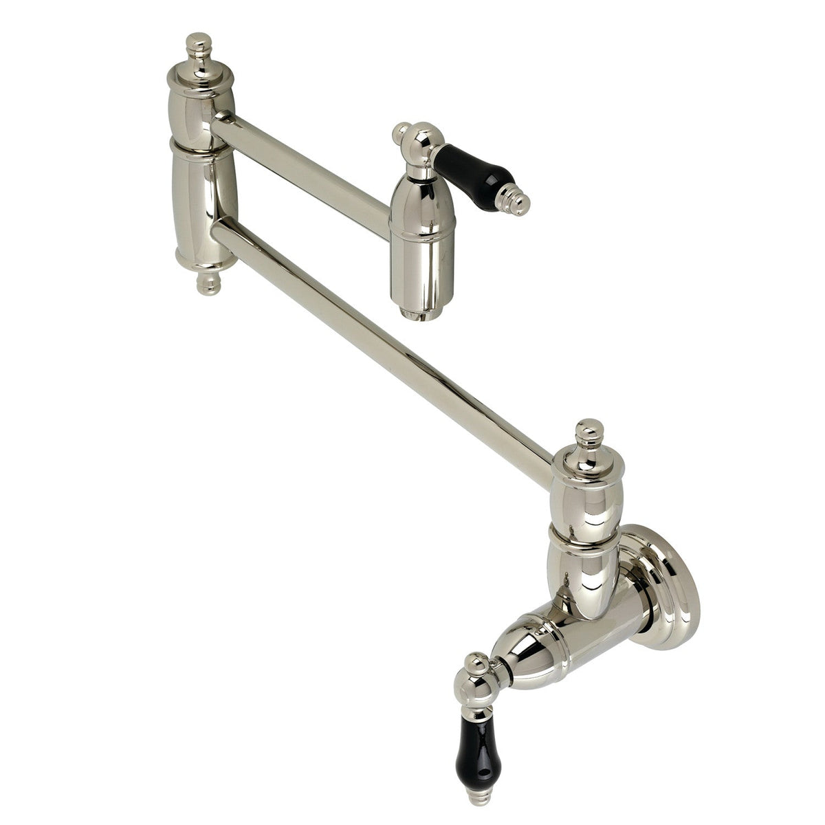 Duchess Wall Mount Pot Filler Faucet in Polished Nickel