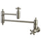 Kingston Brass Restoration Wall Mount Pot Filler Faucet, Brushed Nickel (KS3108AX)