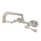 Kingston Brass Kingston Double-Handle Wall-Mount Bridge Kitchen Faucet, Polished Nickel (KS313PN)