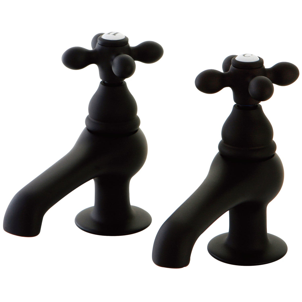 Restoration Basin Tap Faucet with Metal Cross Handle in Oil Rubbed Bronze