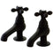 Kingston Brass Restoration Basin Tap Faucet with Metal Cross Handle, Oil Rubbed Bronze (KS3205AX)