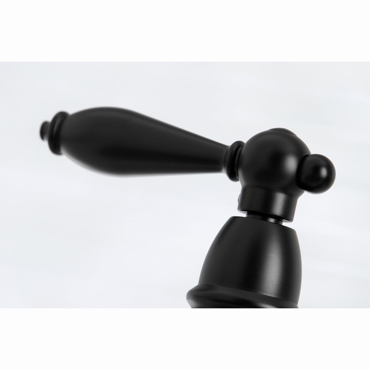 Restoration Bridge Kitchen Faucet with Brass Side Sprayer in Matte Black