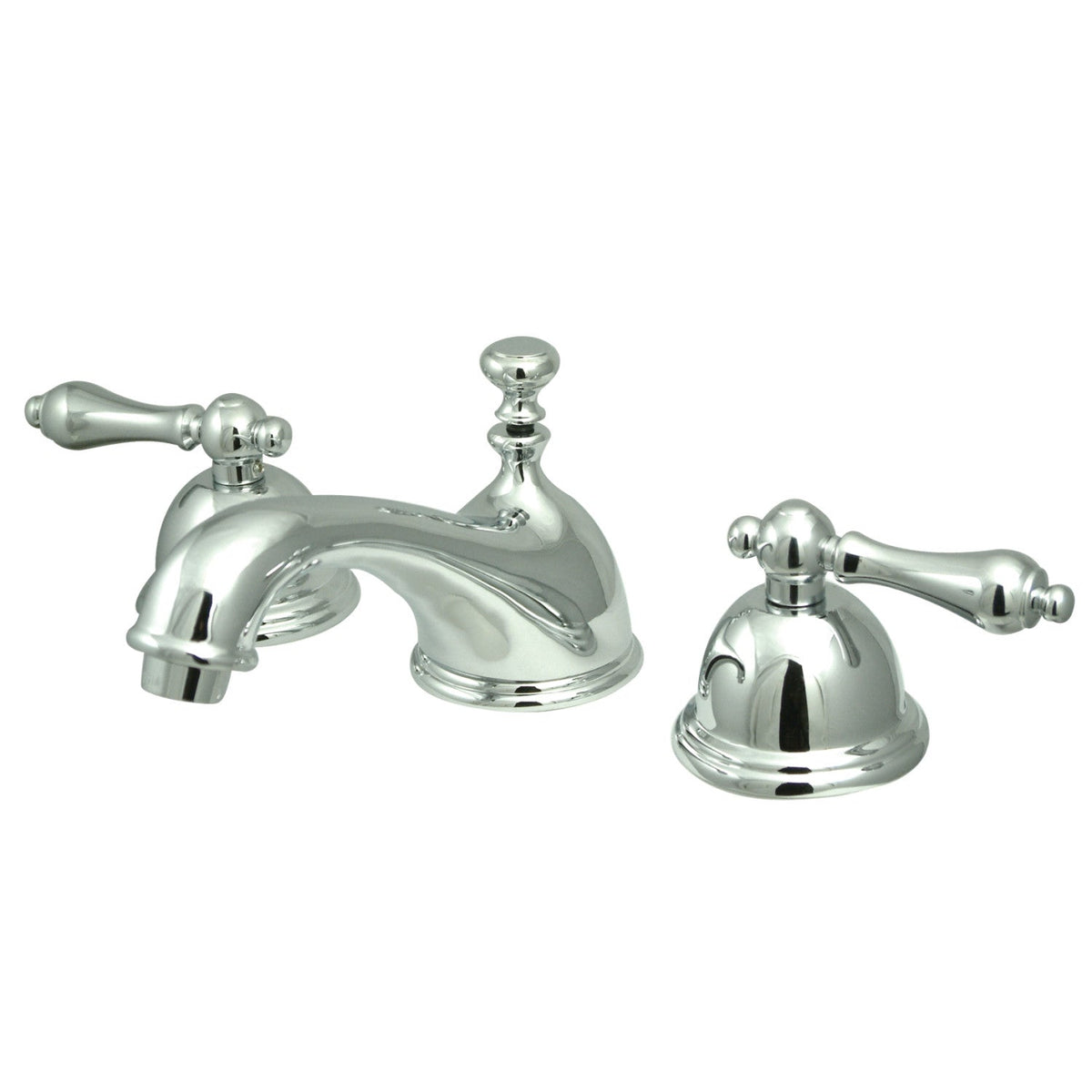 Restoration Widespread Bathroom Faucet with Brass Pop-Up in Polished Chrome