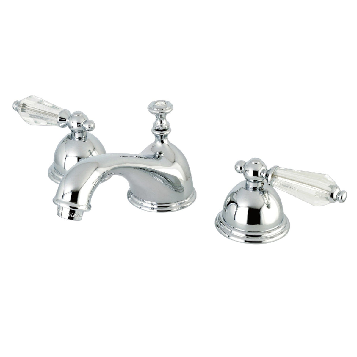 Wilshire Widespread Bathroom Faucet with Brass Pop-Up in Polished Chrome