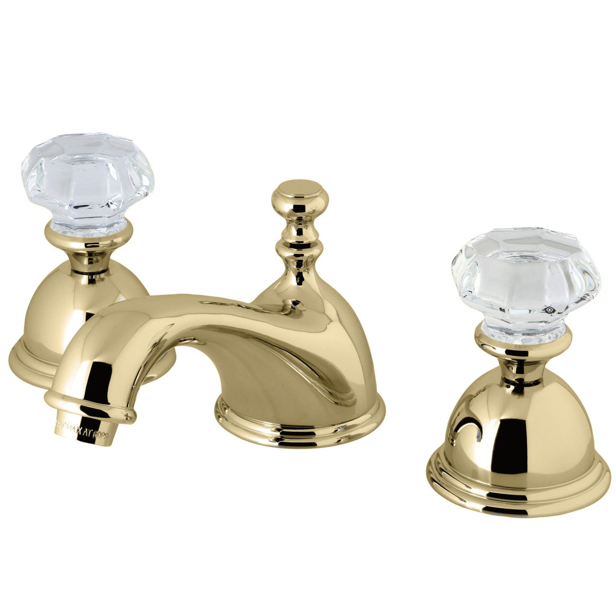 Celebrity Widespread Bathroom Faucet with Brass Pop-Up in Polished Brass