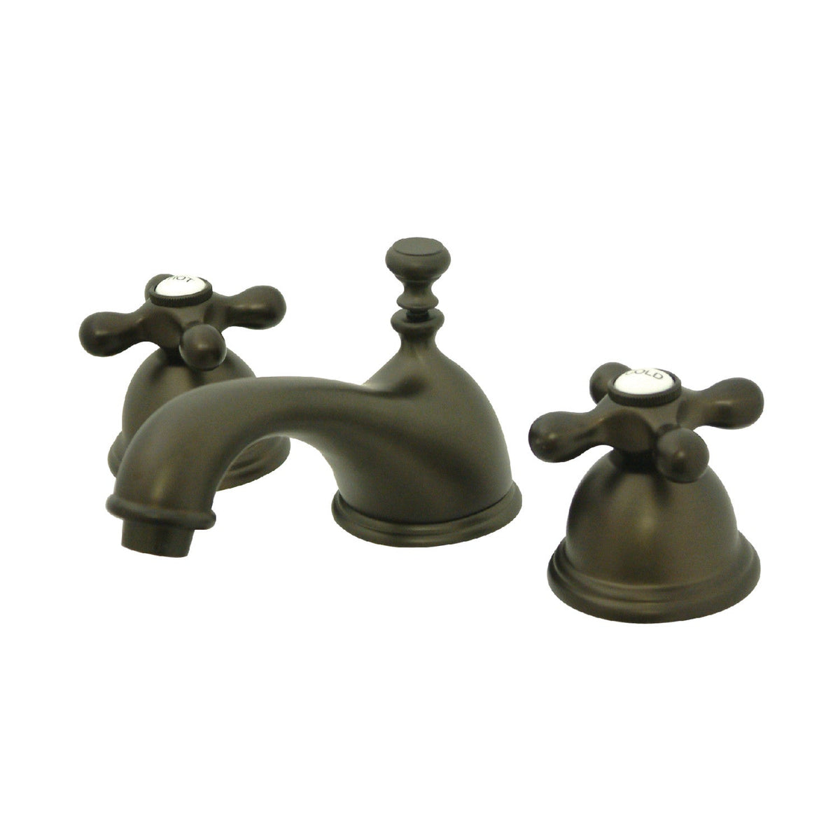 Restoration Widespread Bathroom Faucet with Brass Pop-Up in Oil Rubbed Bronze
