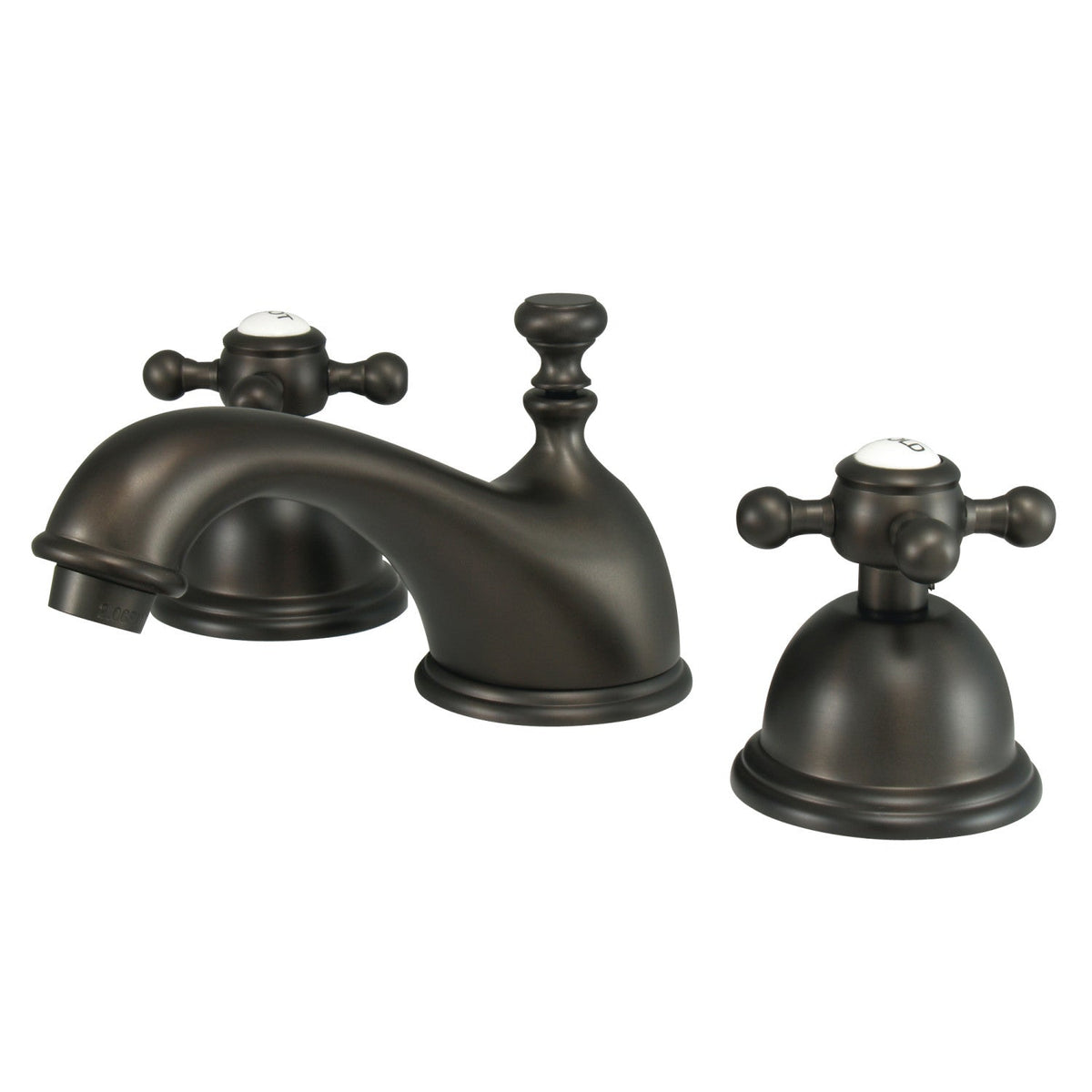 Vintage Widespread Bathroom Faucet with Brass Pop-Up in Oil Rubbed Bronze