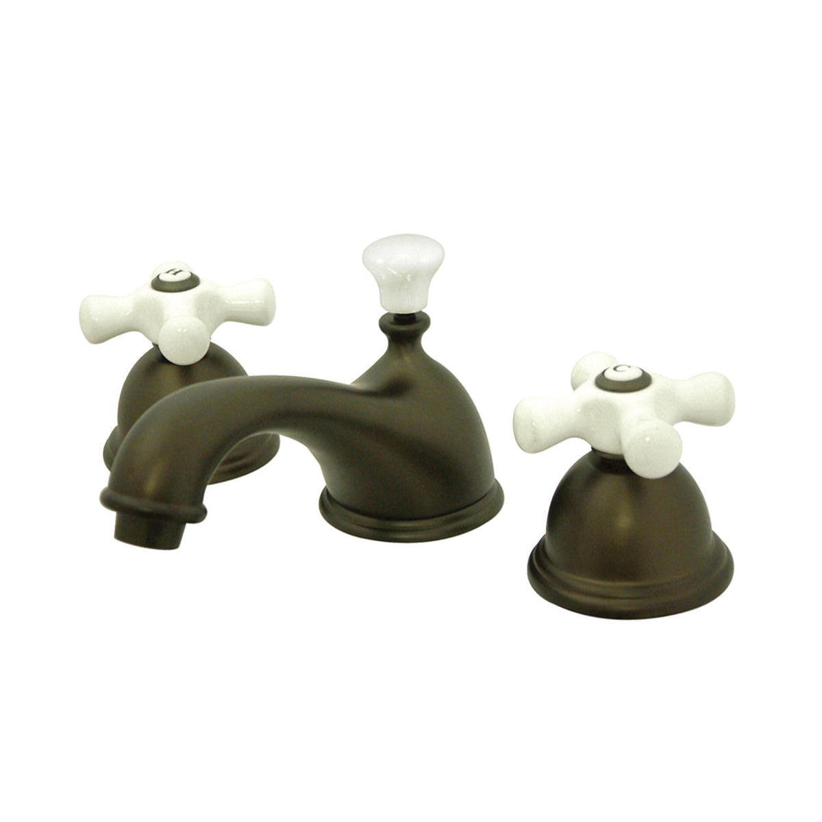 Restoration Widespread Bathroom Faucet with Brass Pop-Up in Oil Rubbed Bronze