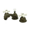Kingston Brass Restoration Widespread Bathroom Faucet with Brass Pop-Up, Oil Rubbed Bronze (KS3965PX)