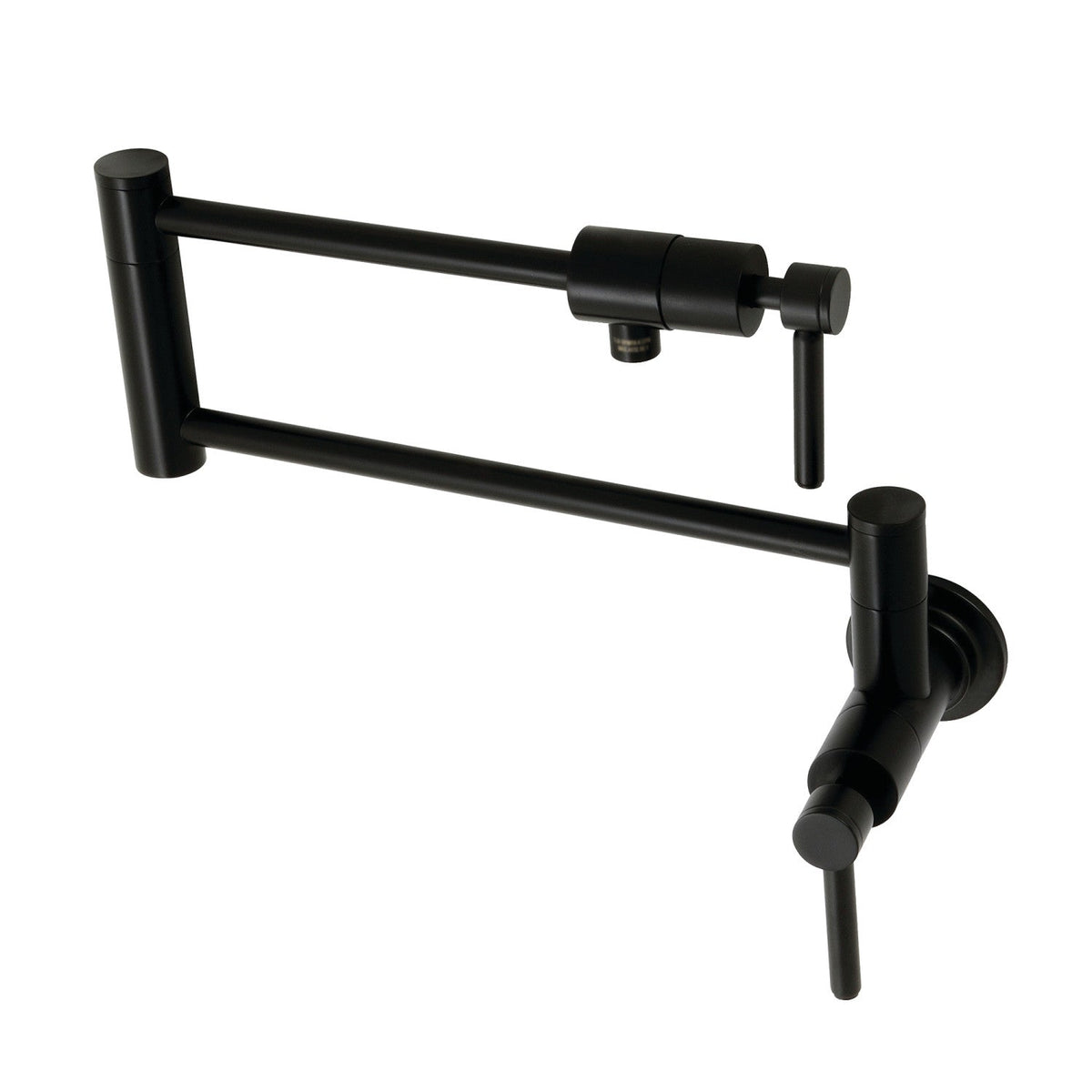 Concord Wall Mount Pot Filler Faucet in Matte Black