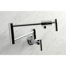 Kingston Brass Manhattan Wall Mount Pot Filler Faucet, Polished Chrome (KS4101CML)