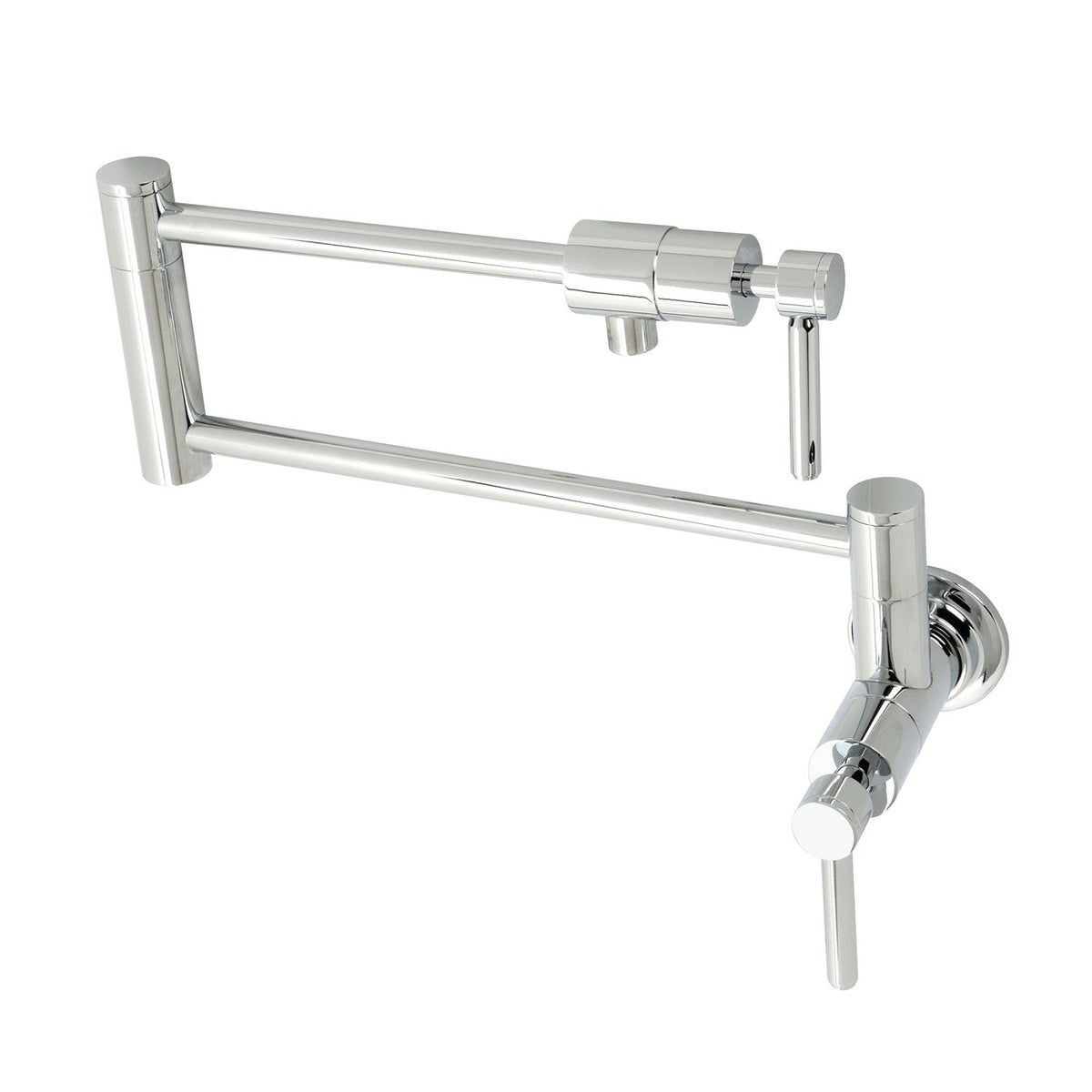 Concord Wall Mount Pot Filler Faucet in Polished Chrome