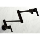 Kingston Brass Manhattan Wall Mount Pot Filler Faucet, Oil Rubbed Bronze (KS4105CML)