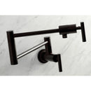 Kingston Brass Manhattan Wall Mount Pot Filler Faucet, Oil Rubbed Bronze (KS4105CML)