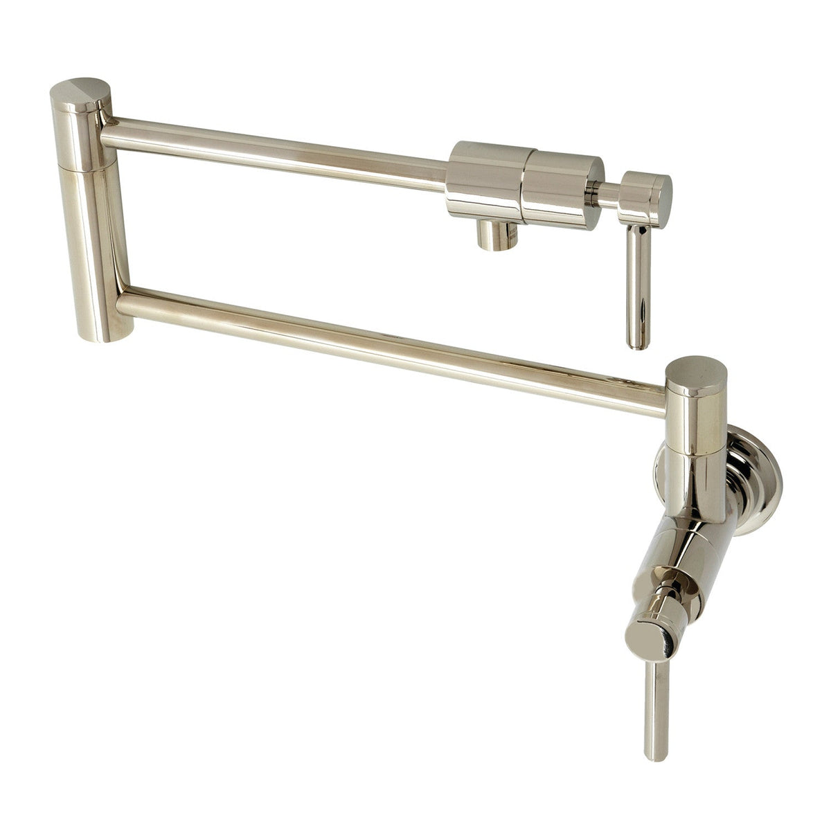 Concord Wall Mount Pot Filler Faucet in Polished Nickel