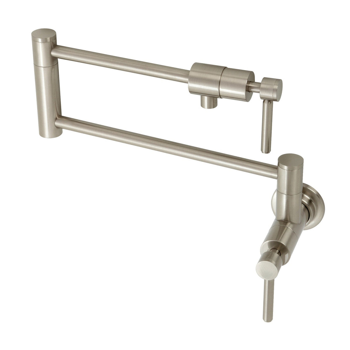 Concord Wall Mount Pot Filler Faucet in Brushed Nickel
