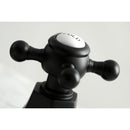 Kingston Brass Metropolitan Widespread Bathroom Faucet with Brass Pop-Up, Matte Black (KS4460BX)