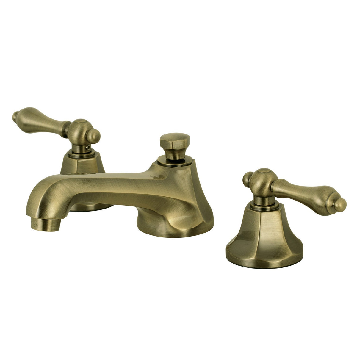 Metropolitan Widespread Bathroom Faucet with Brass Pop-Up in Antique Brass