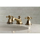 Kingston Brass Metropolitan Widespread Bathroom Faucet with Brass Pop-Up, Antique Brass (KS4463BX)