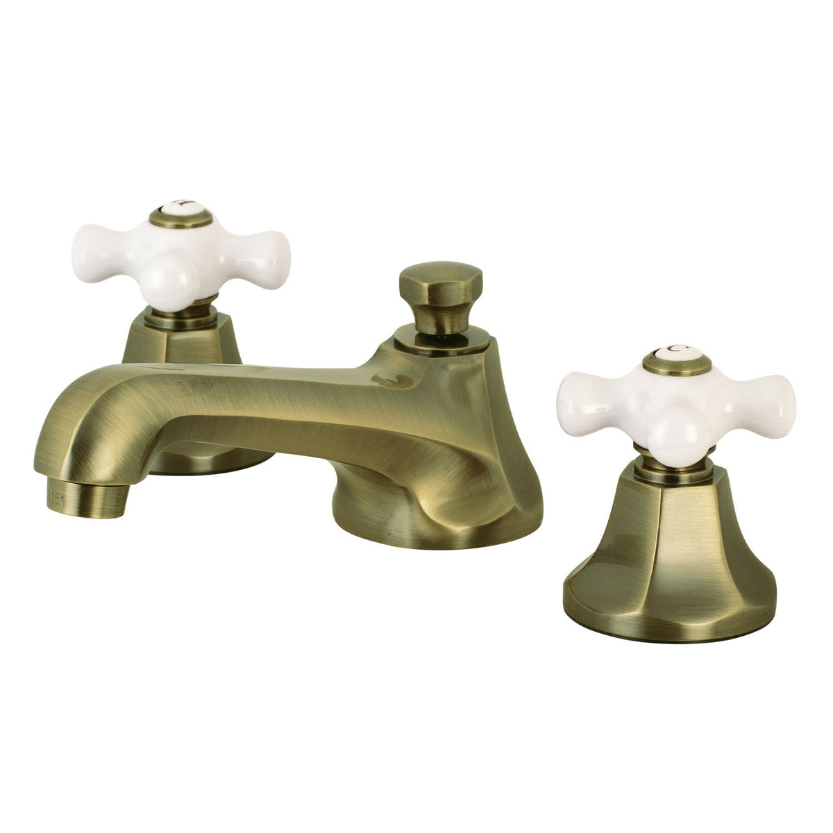 Metropolitan Widespread Bathroom Faucet with Brass Pop-Up in Antique Brass