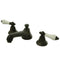 Kingston Brass Metropolitan Widespread Bathroom Faucet with Brass Pop-Up, Oil Rubbed Bronze (KS4465PL)