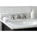 Kingston Brass Metropolitan Widespread Bathroom Faucet with Brass Pop-Up, Polished Nickel (KS4466BX)