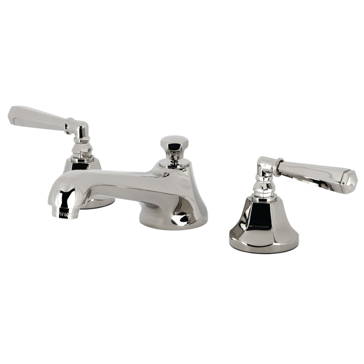 Metropolitan Widespread Bathroom Faucet with Brass Pop-Up in Polished Nickel