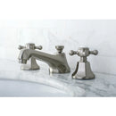 Kingston Brass Metropolitan Widespread Bathroom Faucet with Brass Pop-Up, Brushed Nickel (KS4468BX)