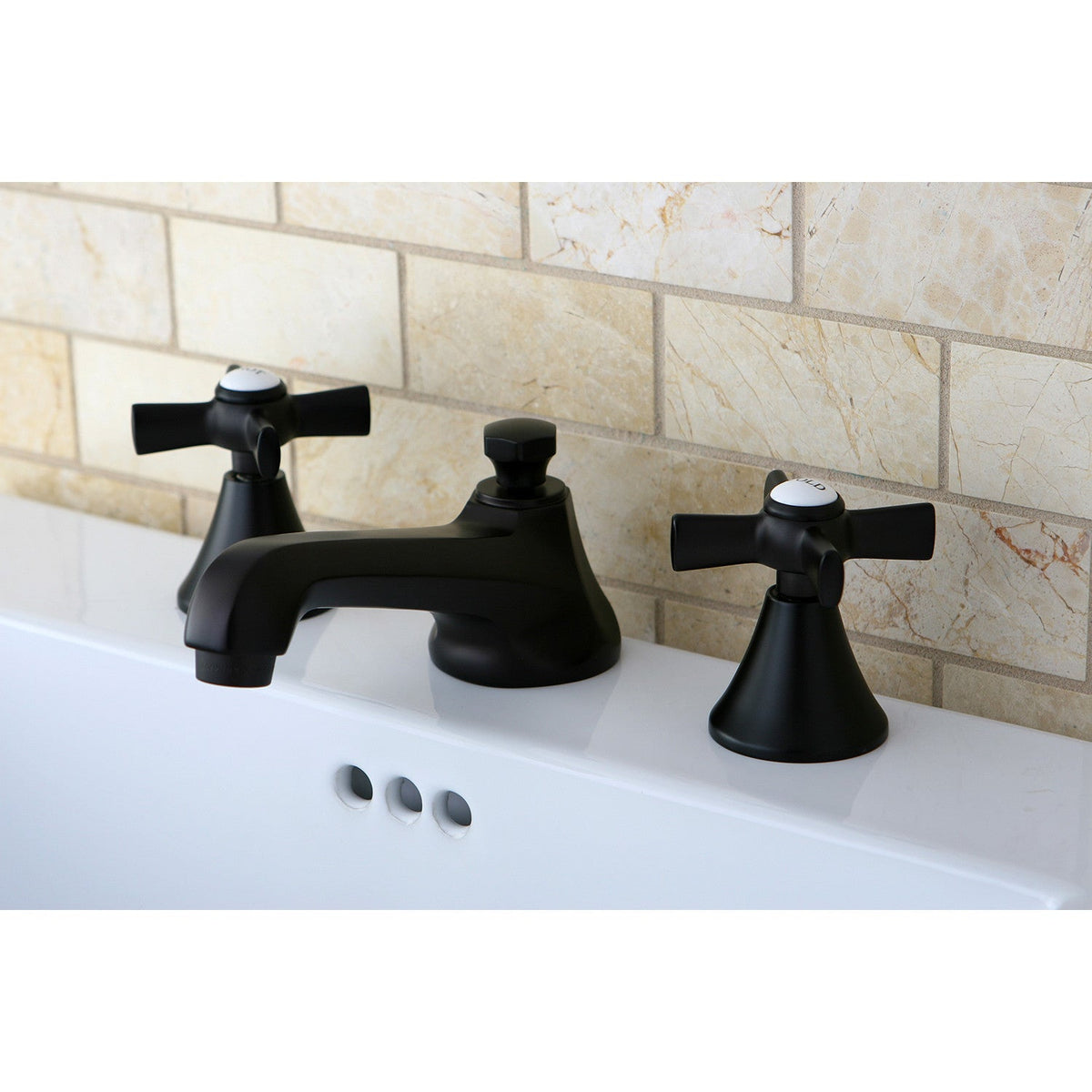 Millennium Widespread Bathroom Faucet with Brass Pop-Up in Oil Rubbed Bronze