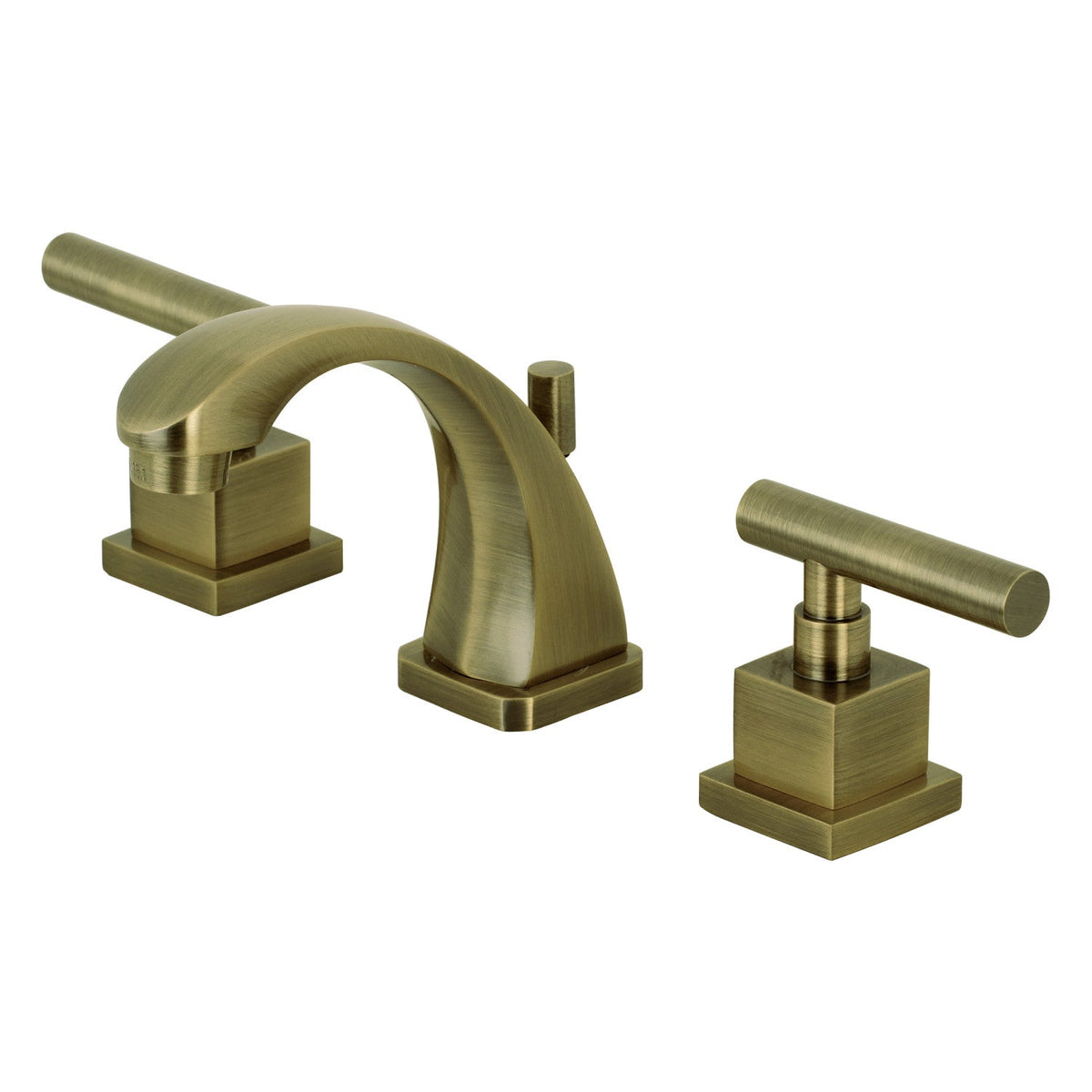 Claremont Widespread Bathroom Faucet with Brass Pop-Up in Antique Brass