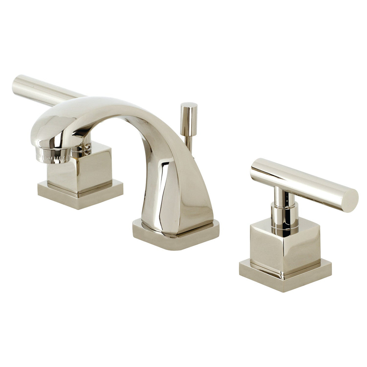 Claremont Widespread Bathroom Faucet with Brass Pop-Up in Polished Nickel