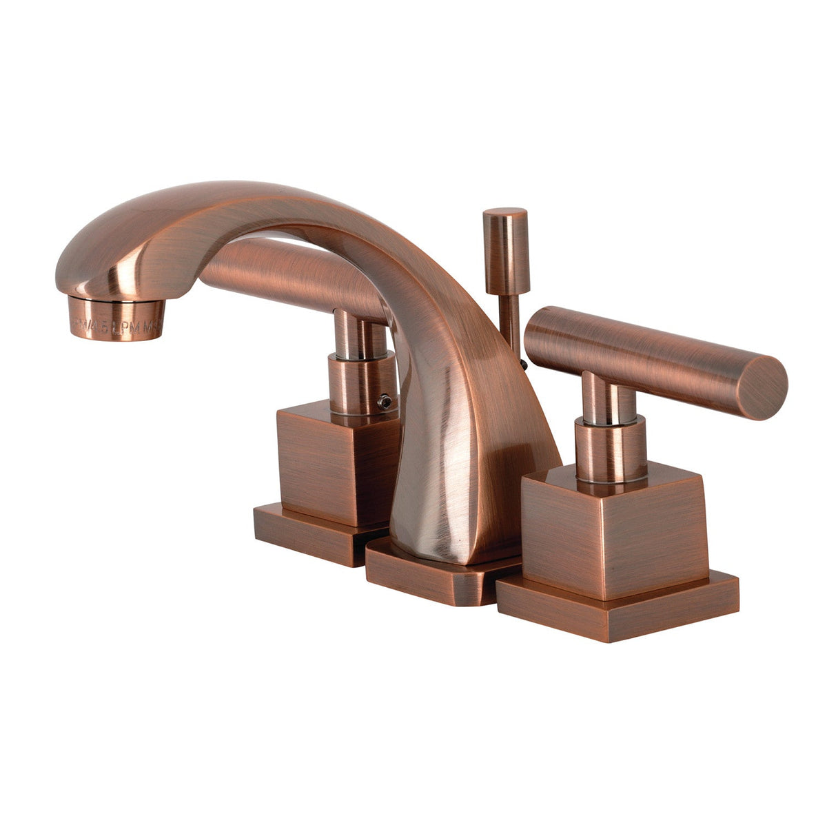 Claremont Widespread Bathroom Faucet with Brass Pop-Up in Antique Copper