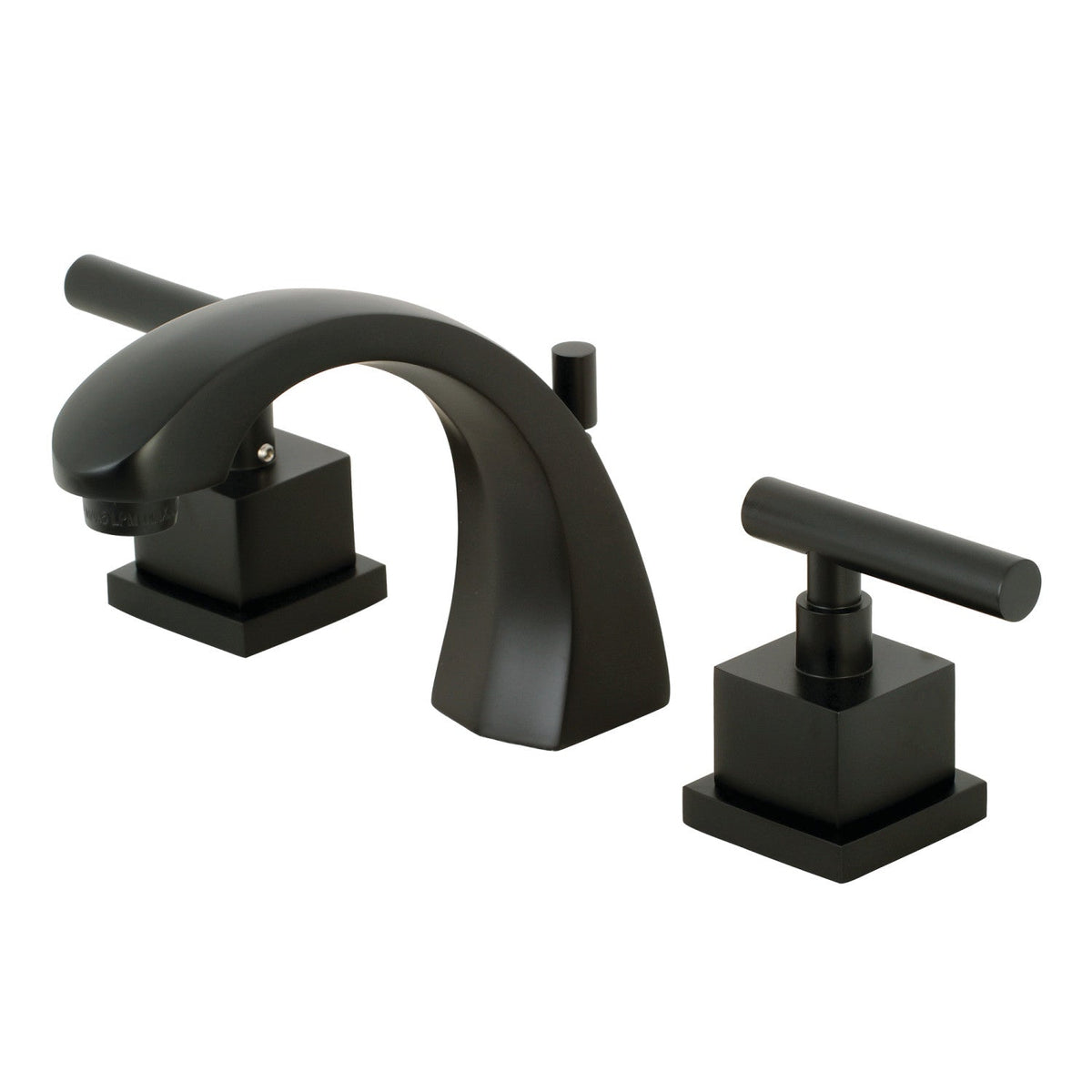 Claremont Widespread Bathroom Faucet with Brass Pop-Up in Matte Black