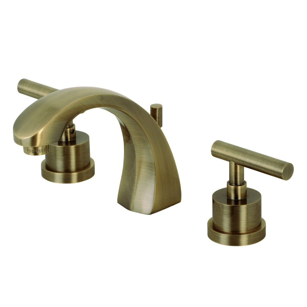 Manhattan Widespread Bathroom Faucet with Brass Pop-Up in Antique Brass