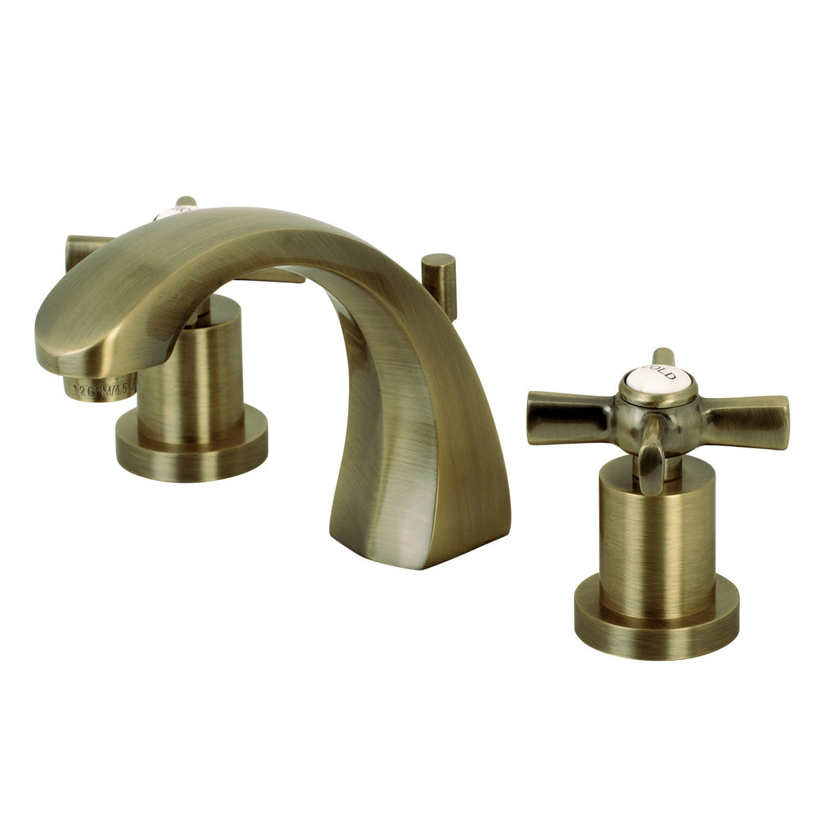Millennium Widespread Bathroom Faucet with Brass Pop-Up in Antique Brass
