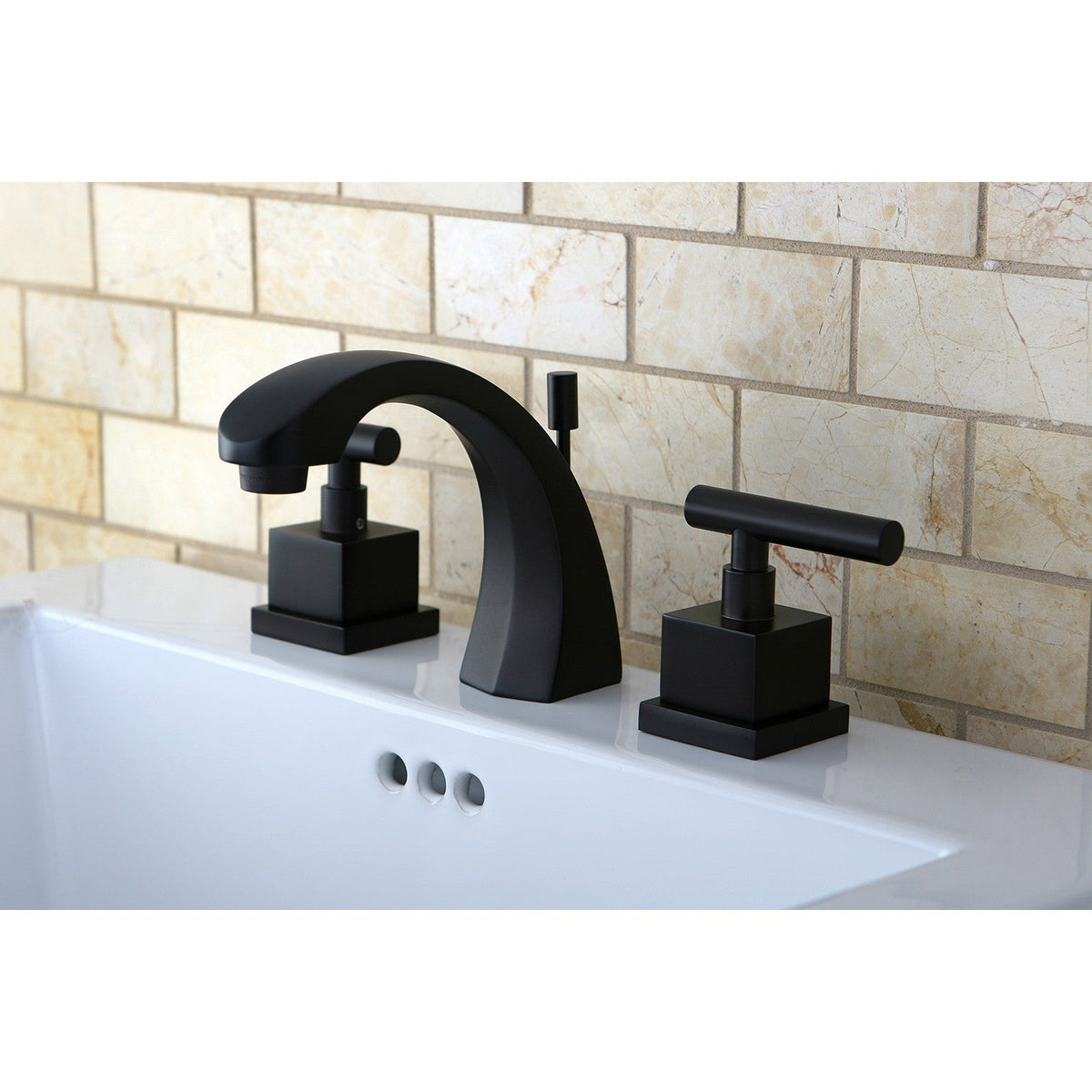 Claremont Widespread Bathroom Faucet with Brass Pop-Up in Oil Rubbed Bronze