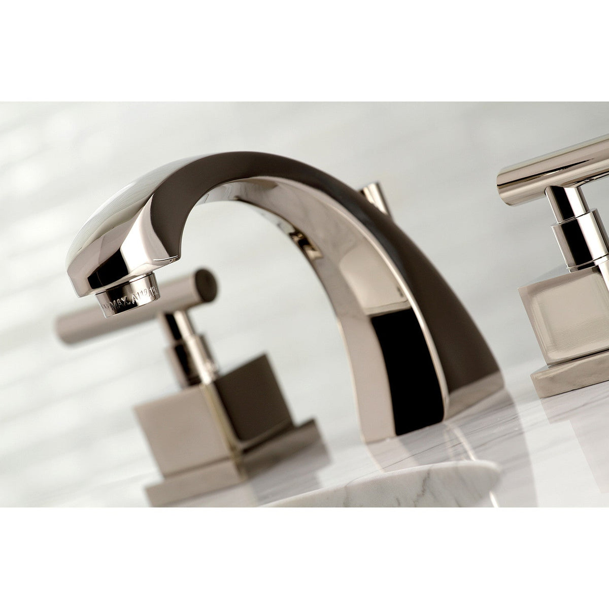 Claremont Widespread Bathroom Faucet with Brass Pop-Up in Polished Nickel