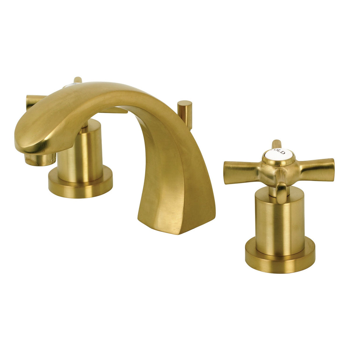 Millennium Widespread Bathroom Faucet with Brass Pop-Up in Brushed Brass
