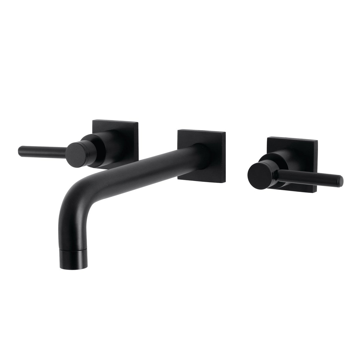Concord Two-Handle Wall Mount Roman Tub Faucet in Matte Black