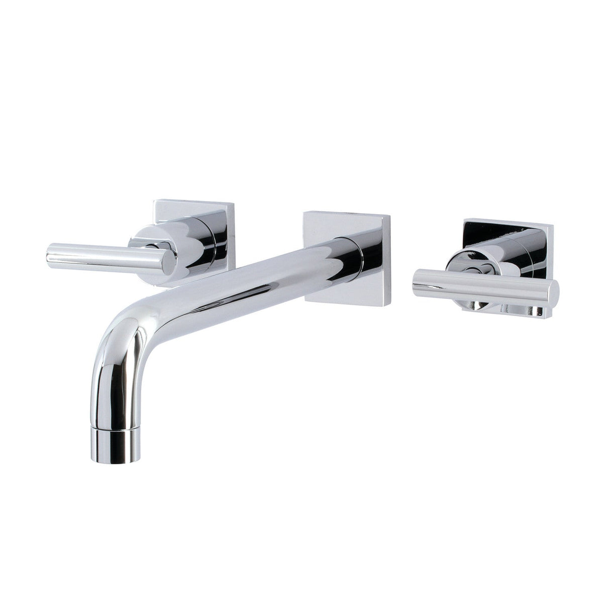 Manhattan Two-Handle Wall Mount Roman Tub Faucet in Polished Chrome