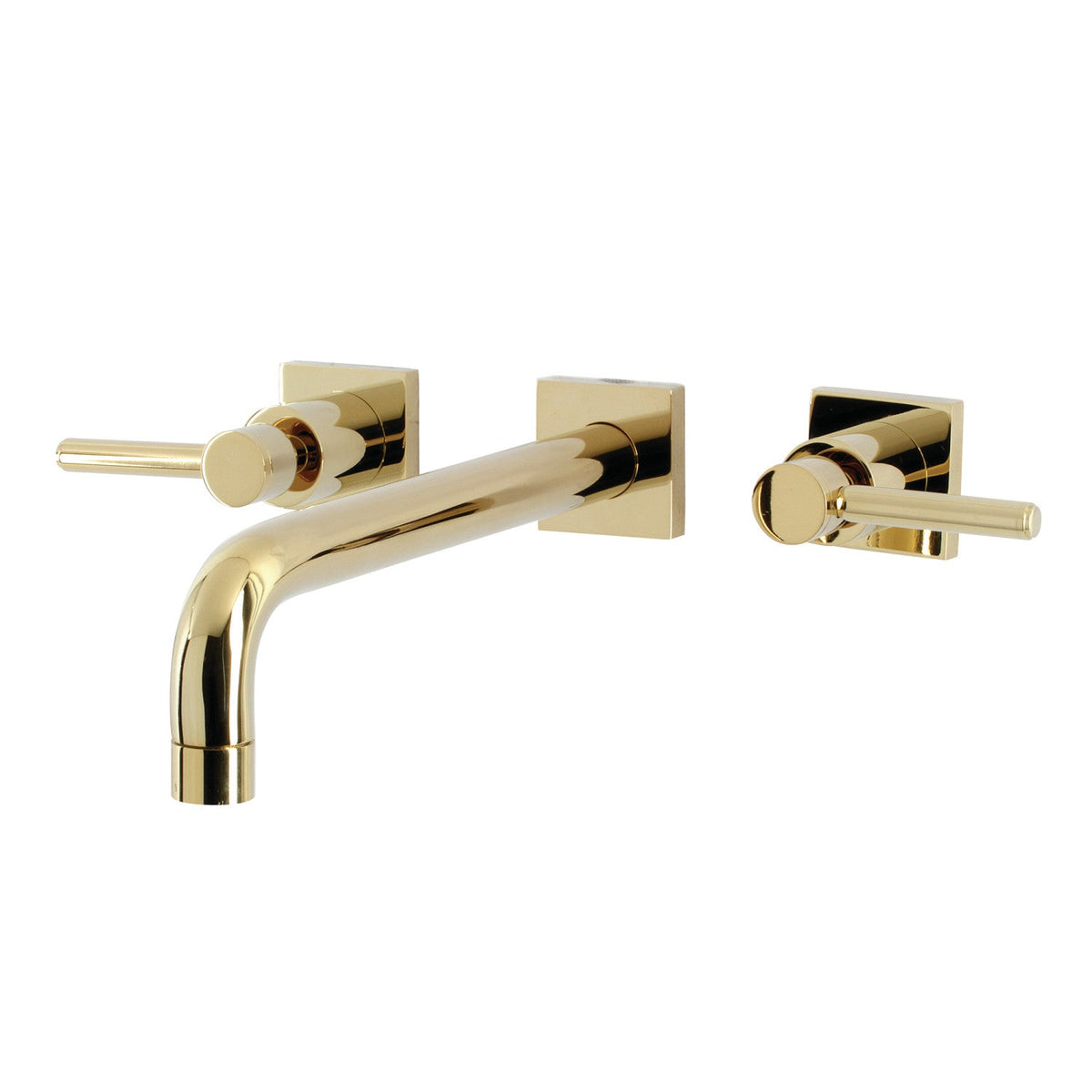 Concord Two-Handle Wall Mount Roman Tub Faucet in Polished Brass
