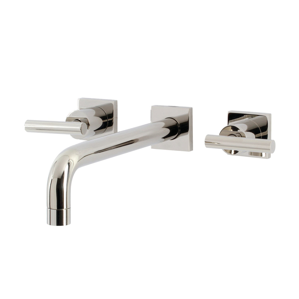 Manhattan Two-Handle Wall Mount Roman Tub Faucet in Polished Nickel