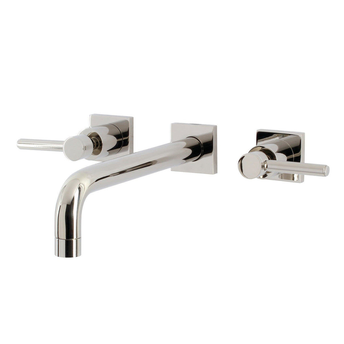 Concord Two-Handle Wall Mount Roman Tub Faucet in Polished Nickel