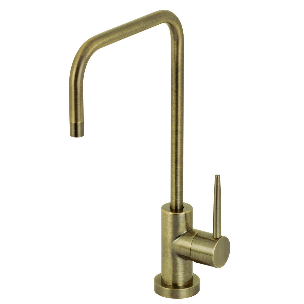 New York Single-Handle Cold Water Filtration Faucet in Antique Brass