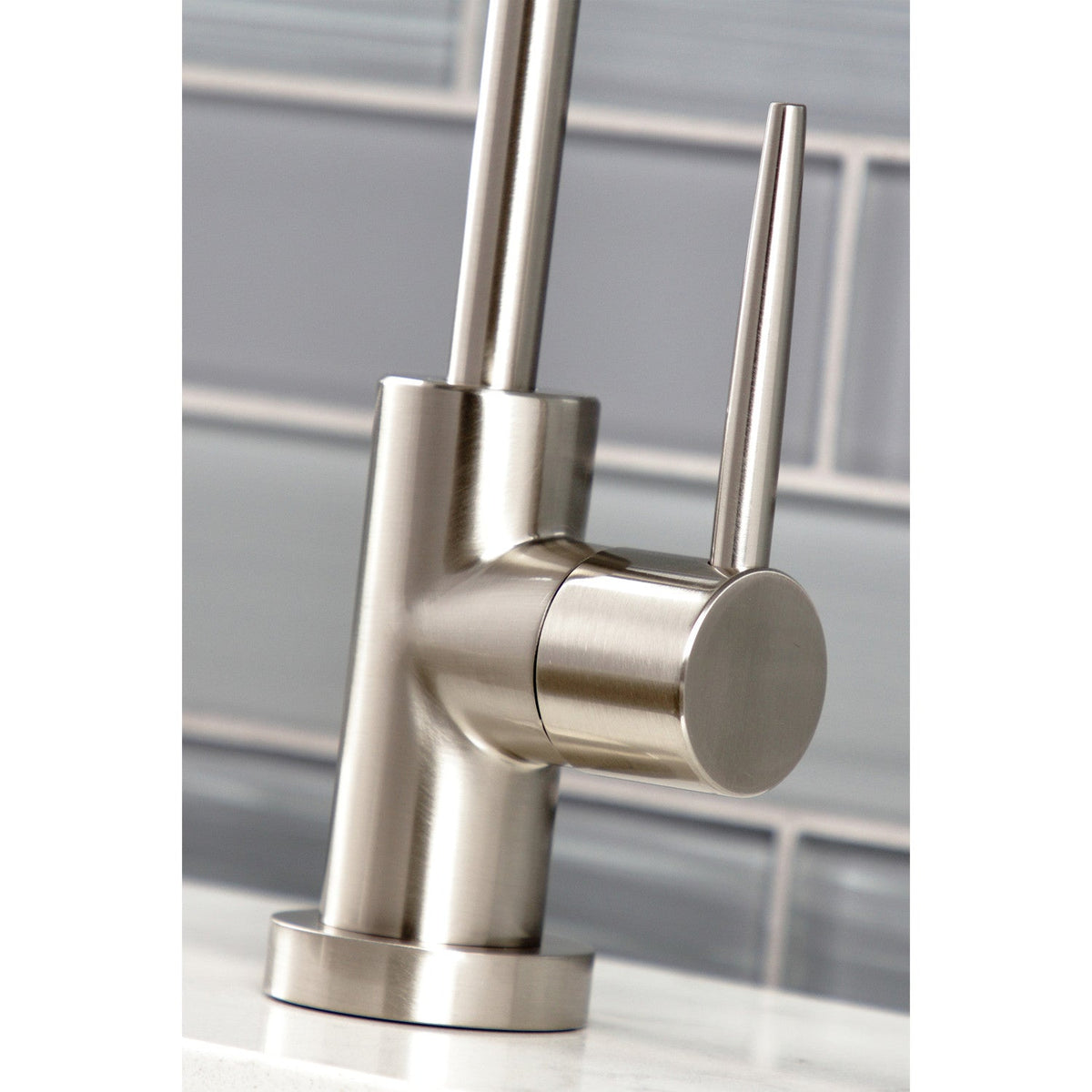 New York Single-Handle Cold Water Filtration Faucet in Brushed Nickel